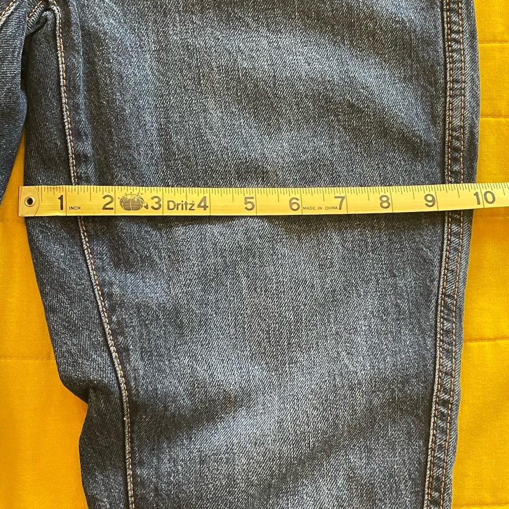 EUC - High-Rise, Dark Wash Banana Republic Curvy Straight Jeans, Size 25/0 - Picture 7 of 8
